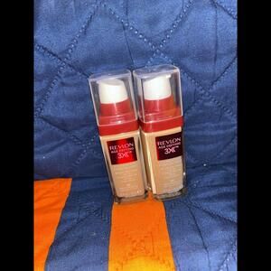2x Revlon age defying foundation 40 medium beige